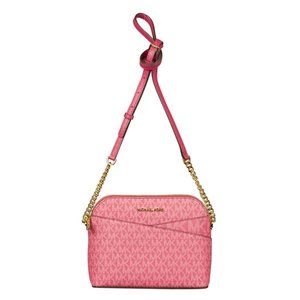 Michael Michael Kors Jet Set Large Dome Crossbody - Dark Berry